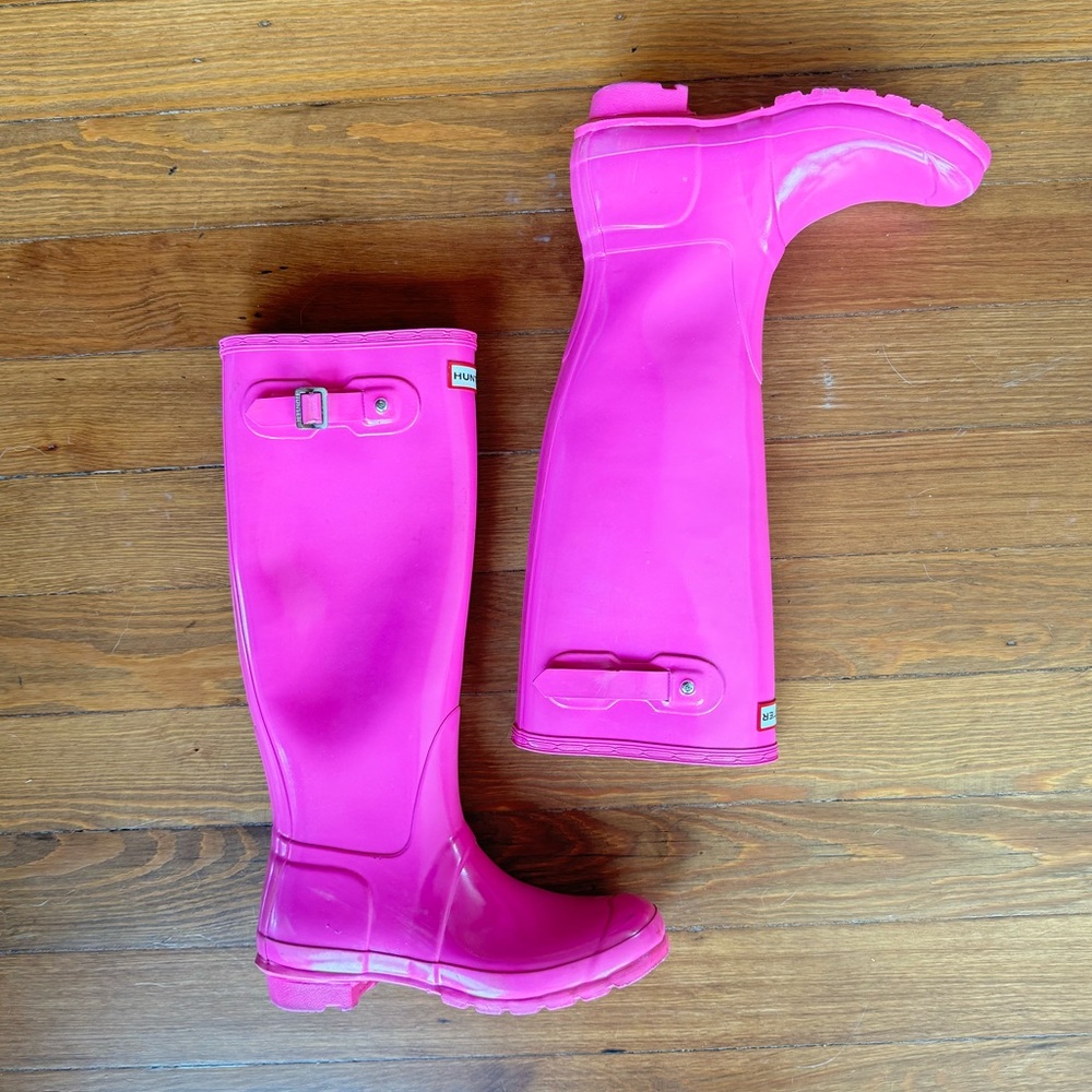 Hunter Women's Pink Rain Boots